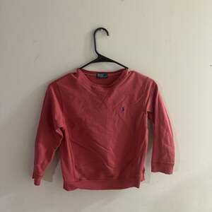 Polo by Ralph Lauren Kids' Red Crew Neck Sweatshirt with Blue Pony Logo